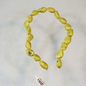 Strand Lime Green Nugget Stone Beads 16 inch Long Crafts Jewelry Making